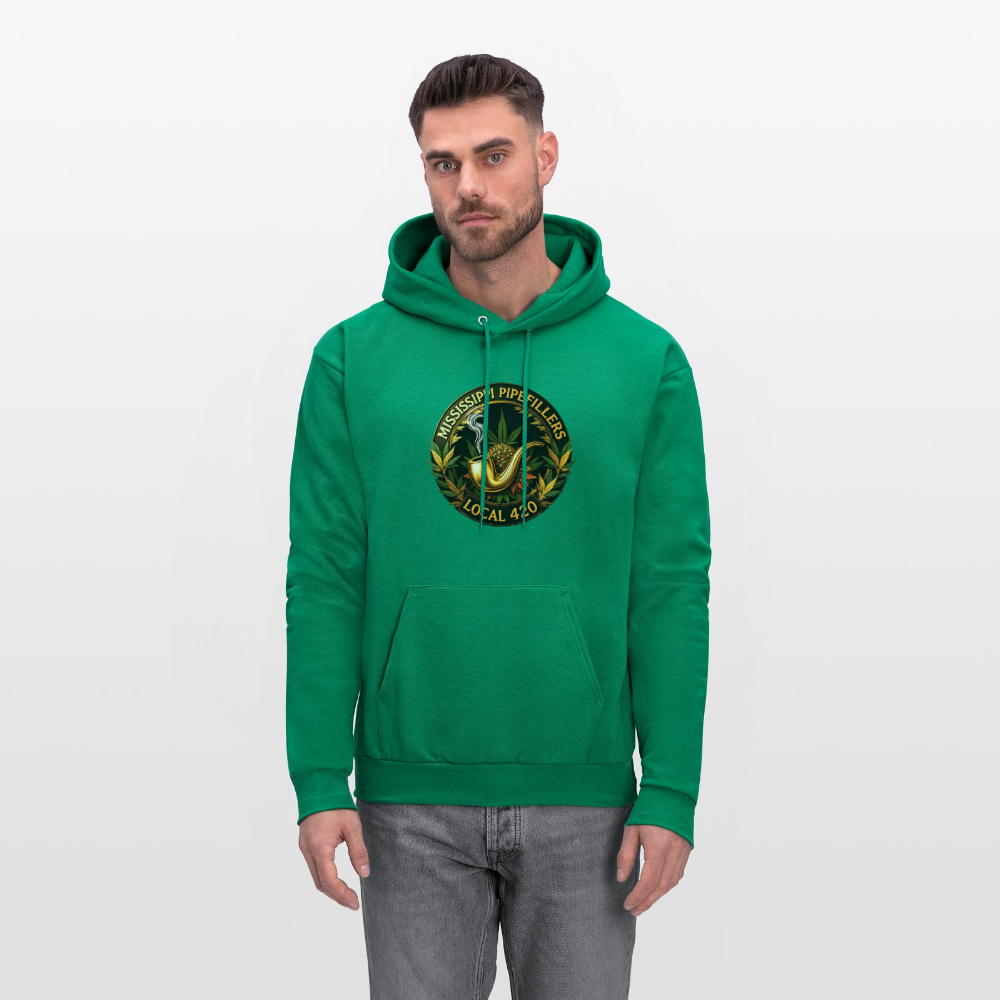 MISSISSIPPI PIPEFILLERS LOCAL 420 Men's Hoodie - kelly green
