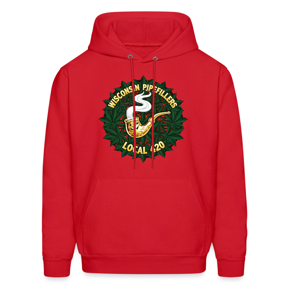 WISCONSIN PIPEFILLERS LOCAL 420 Men's Hoodie - red
