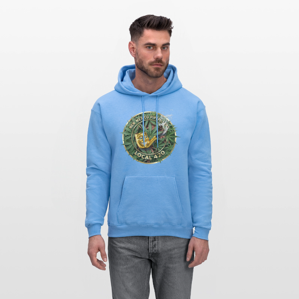 NEW MEXICO PIPEFILLERS LOCAL 420 Men's Hoodie - carolina blue