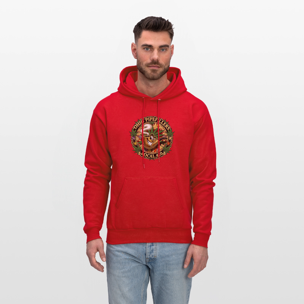 OHIO PIPEFILLERS LOCAL 420 Men's Hoodie - red