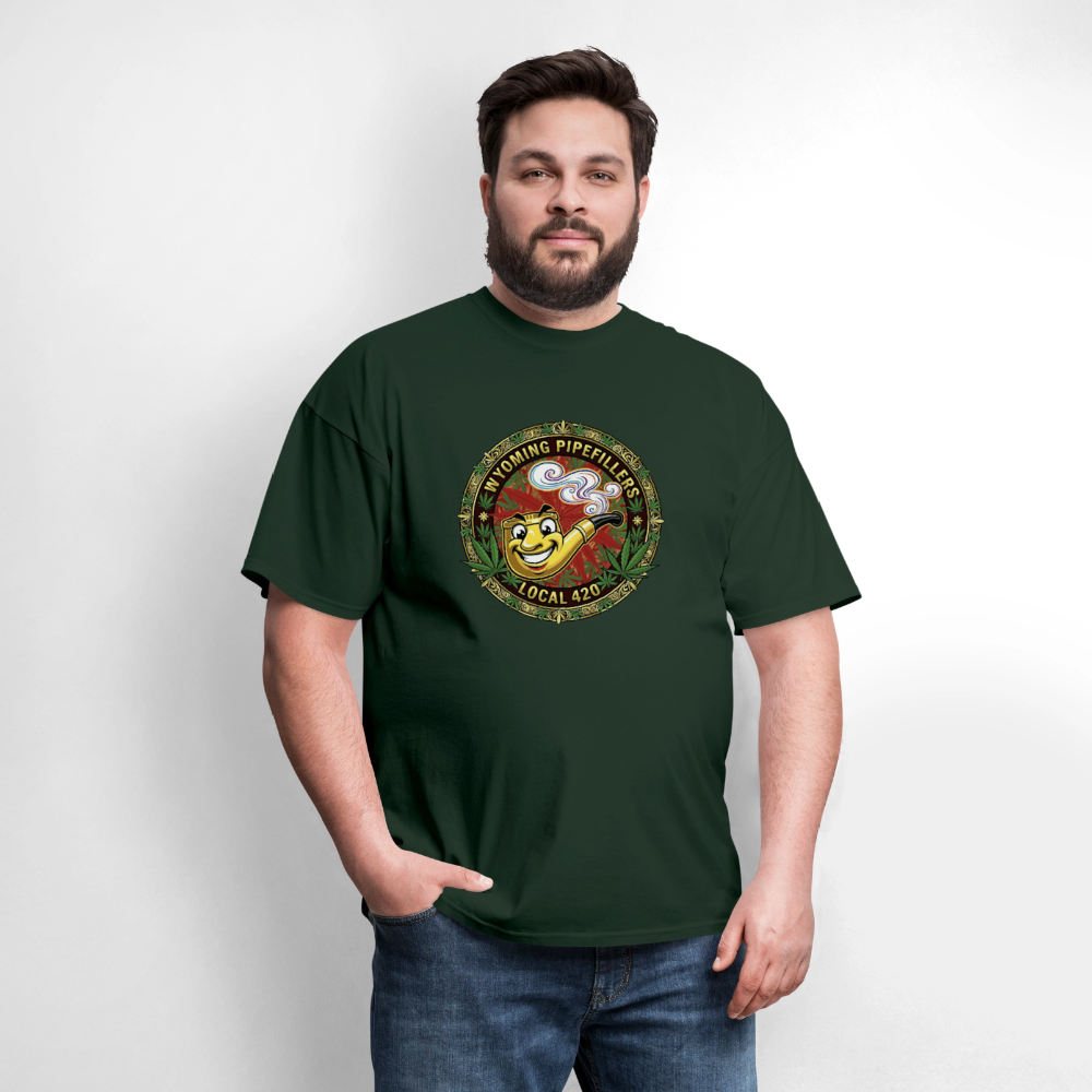 WYOMING PIPEFILLERS LOCAL 420 Men's T-Shirt - forest green