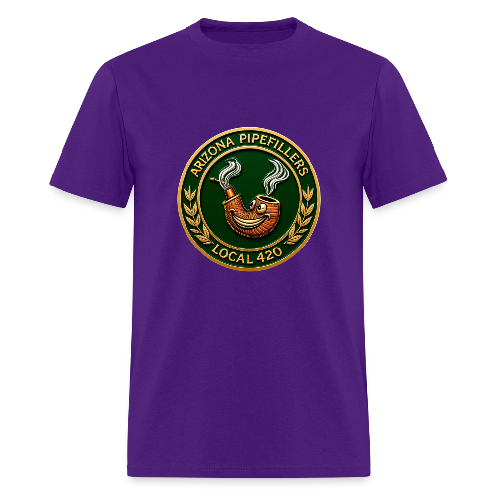 ARIZONIA PIPEFILLERS LOCAL 420 F/B DESIGN Men's T-Shirt - purple