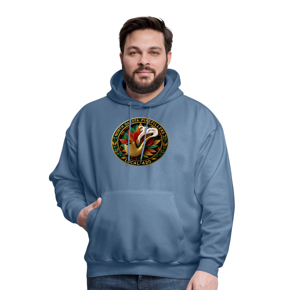 NORTH DAKOTA PIPEFILLERS LOCAL 420 Men's Hoodie - denim blue