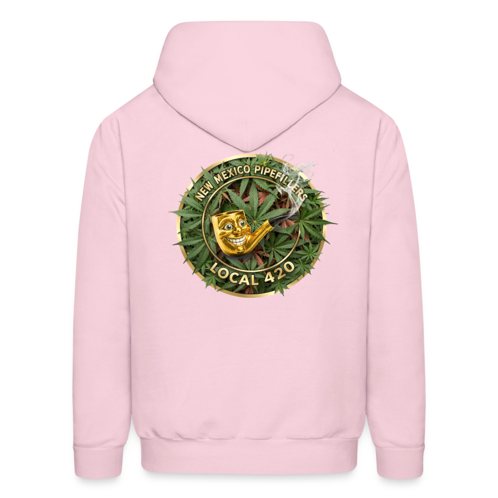 NEW MEXICO PIPEFILLERS LOCAL 420 Men's Hoodie - pale pink