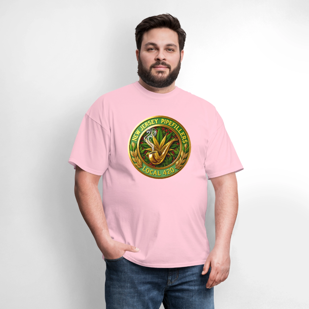 NEW JERSEY PIPEFILLERS LOCAL 420 Men's T-Shirt - pink