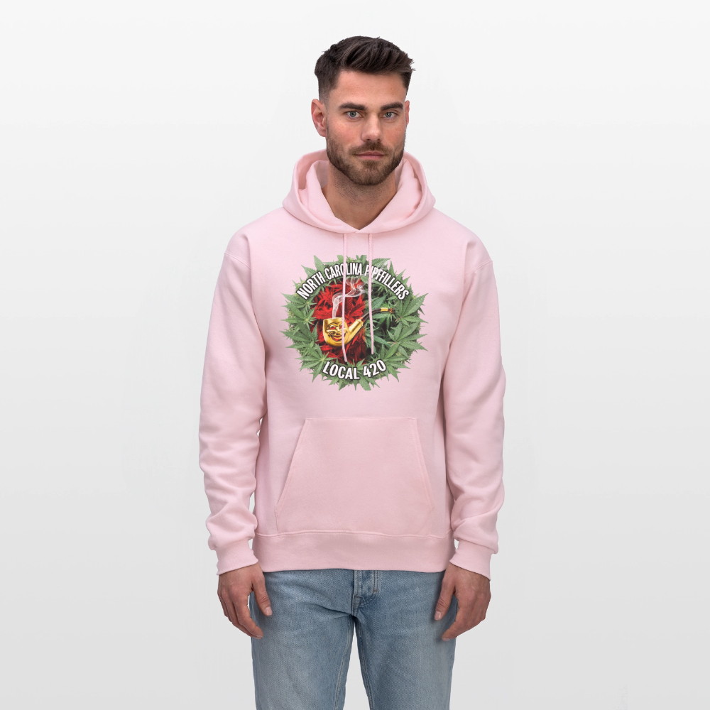 NORTH CAROLINA  PIPEFILLERS LOCAL 420 Men's Hoodie - pale pink