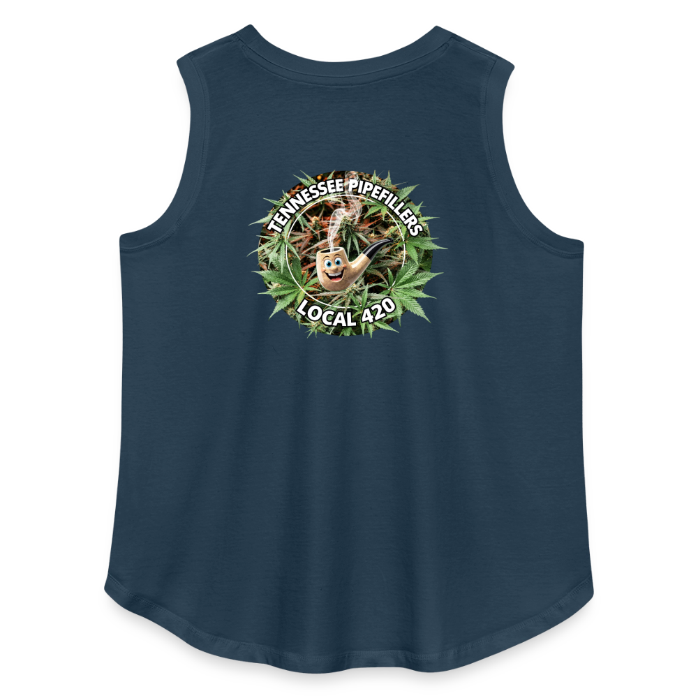 TENNESSEE PIPEFILLERS LOCAL 420 F/B DESIGN Women's Curvy Relaxed Tank Top - denim