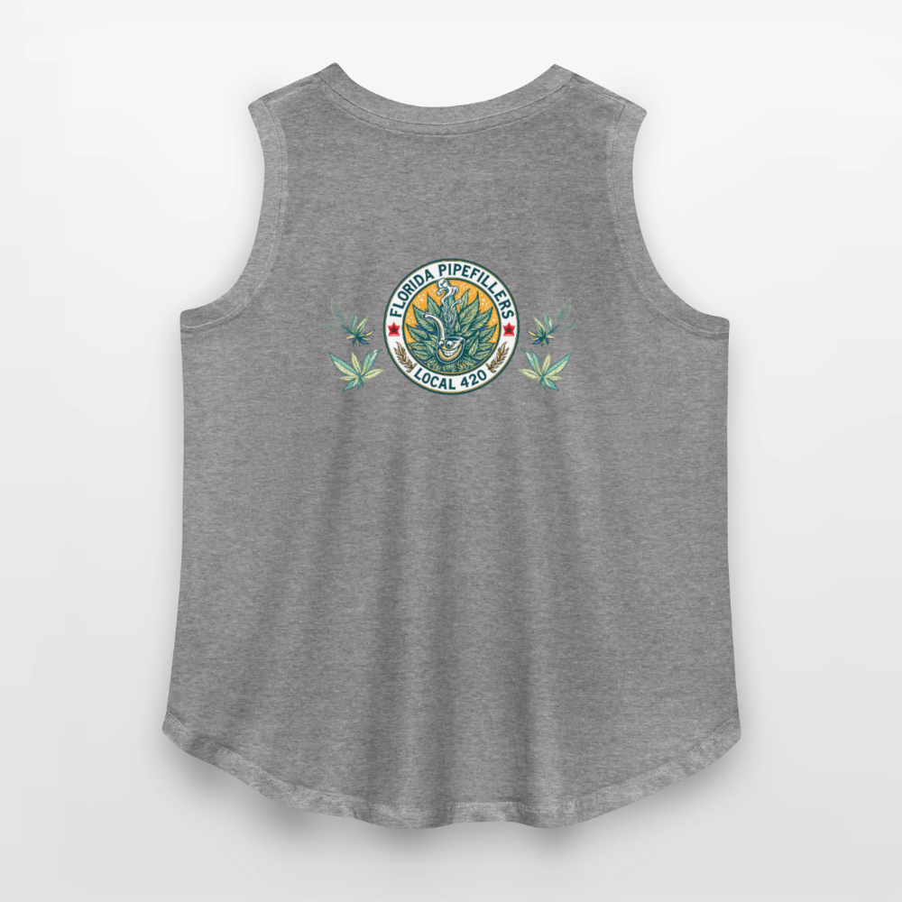 FLORIDA PIPEFILLERS LOCAL 420 F/B DESIGN Women's Curvy Relaxed Tank Top - granite heather 