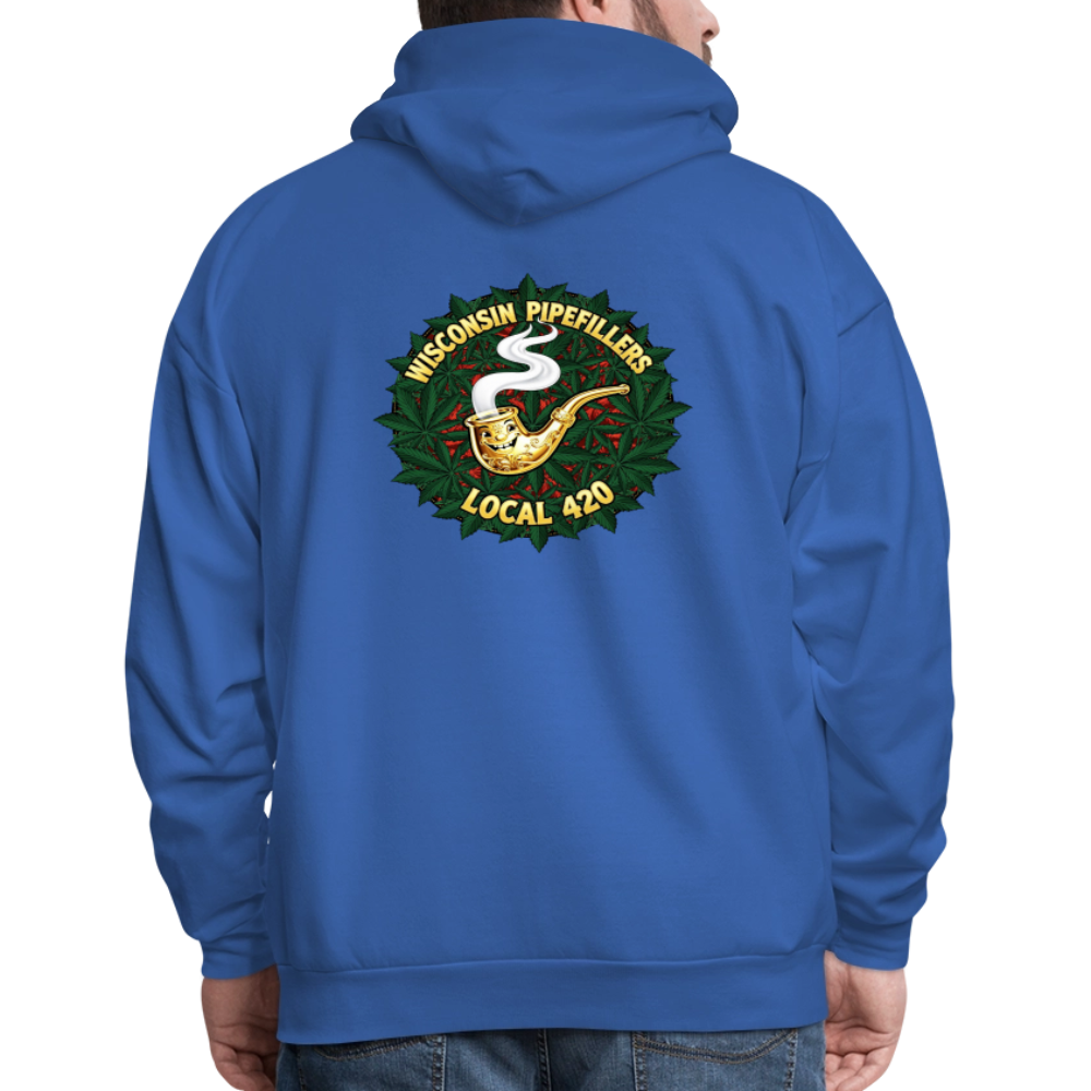 WISCONSIN PIPEFILLERS LOCAL 420 Men's Hoodie - royal blue