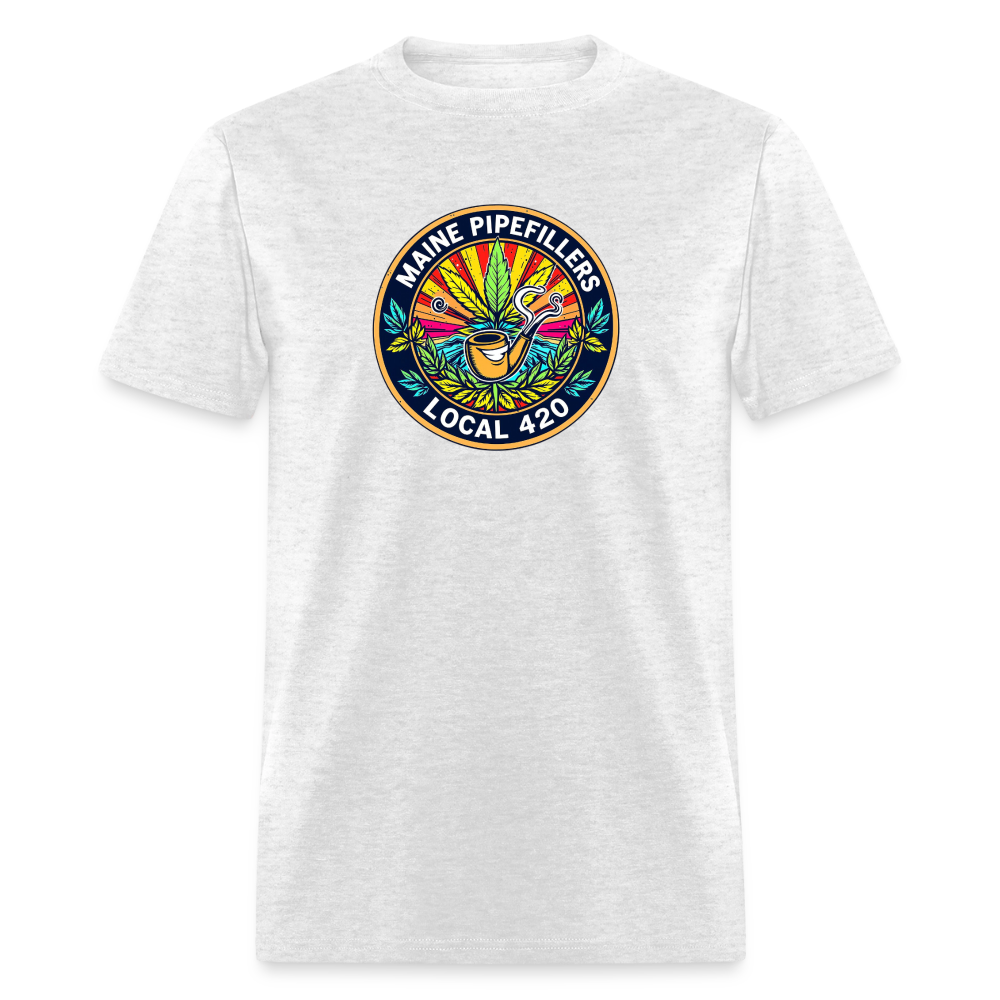 MAINE PIPEFILLERS LOCAL 420 Men's T-Shirt - light heather gray