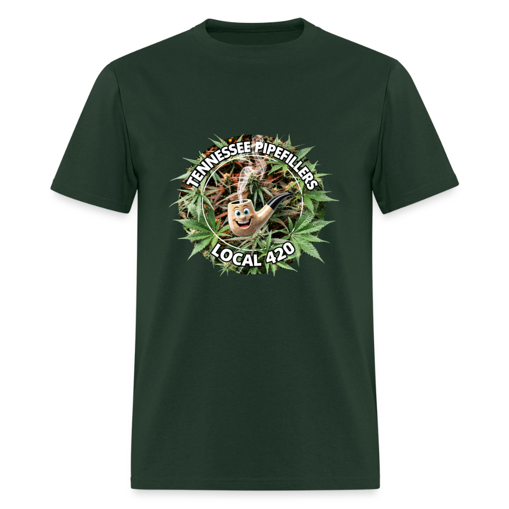 TENNESSEE PIPEFILLERS LOCAL 420 F/B DESIGN Men's T-Shirt - forest green