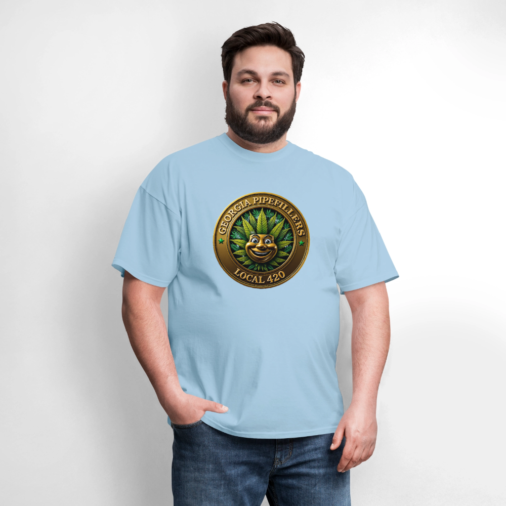 GEORGIA PIPEFILLERS LOCAL 420 Men's T-Shirt - powder blue