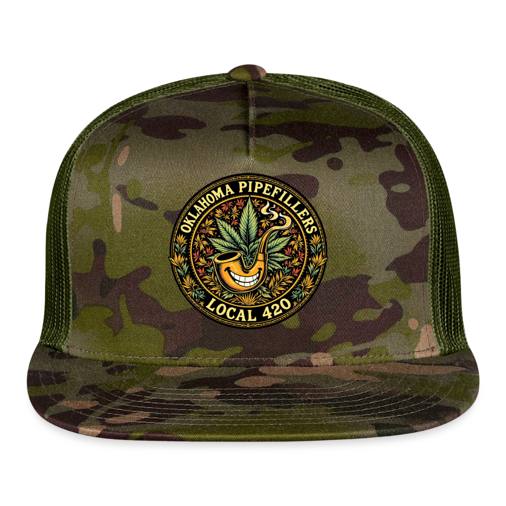 OKLAHOMA PIPEFILLERS LOCAL 420 CAMO Trucker Hat - MultiCam\green