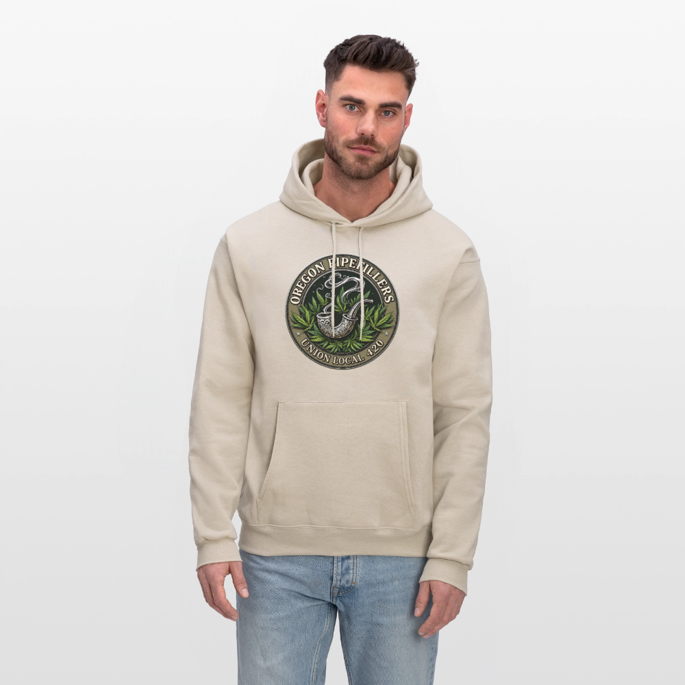 OREGON PIPEFILLERS LOCAL 420 Men's Hoodie - Sand