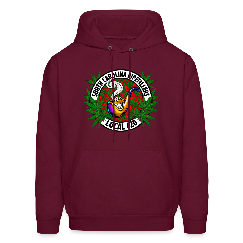 SOUTH CAROLINA PIPEFILLERS LOCAL 420 F/B DESIGN Men's Hoodie - burgundy