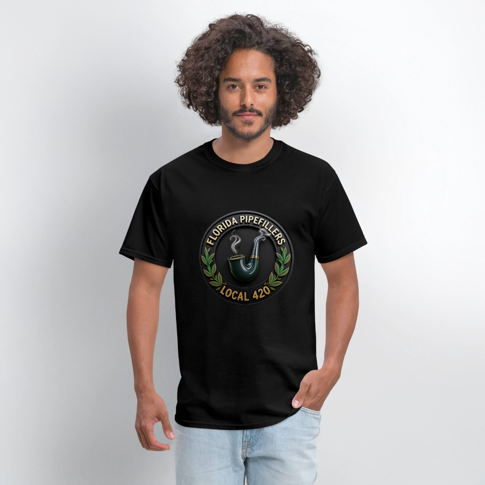 FLORIDA PIPEFILLERS LOCAL 420 F/B DESIGN Men's T-Shirt - black