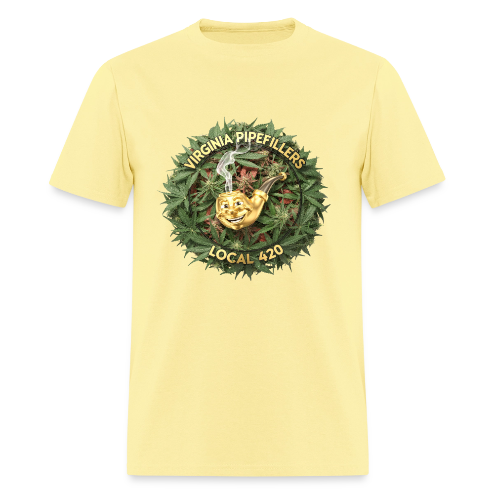 VIRGINIA PIPEFILLERS LOCAL 420 Men's T-Shirt - cornsilk