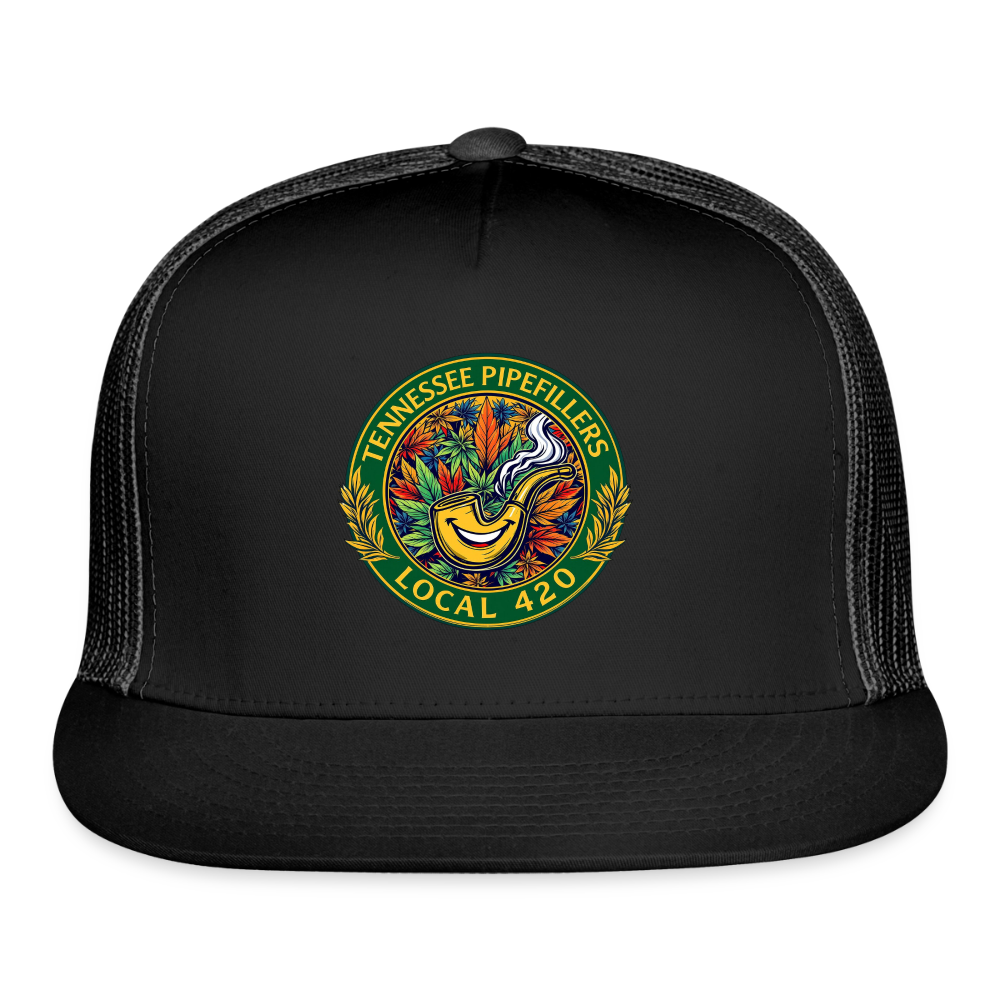 TENNESSEE PIPEFILLERS LOCAL 420  Trucker Hat - black/black