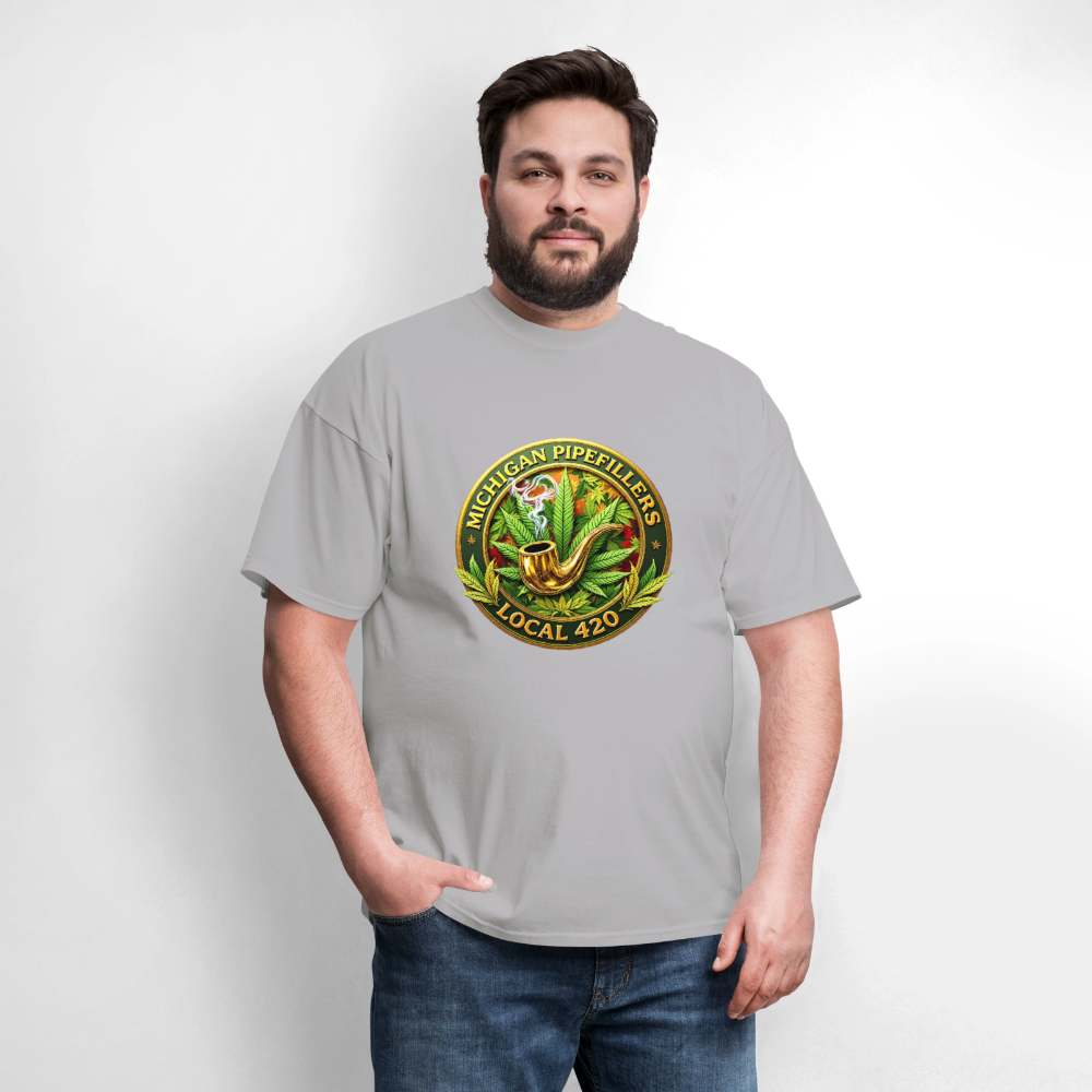 MICHIGAN PIPEFILLERS LOCAL 420 F/B DESIGN Men's T-Shirt - rock