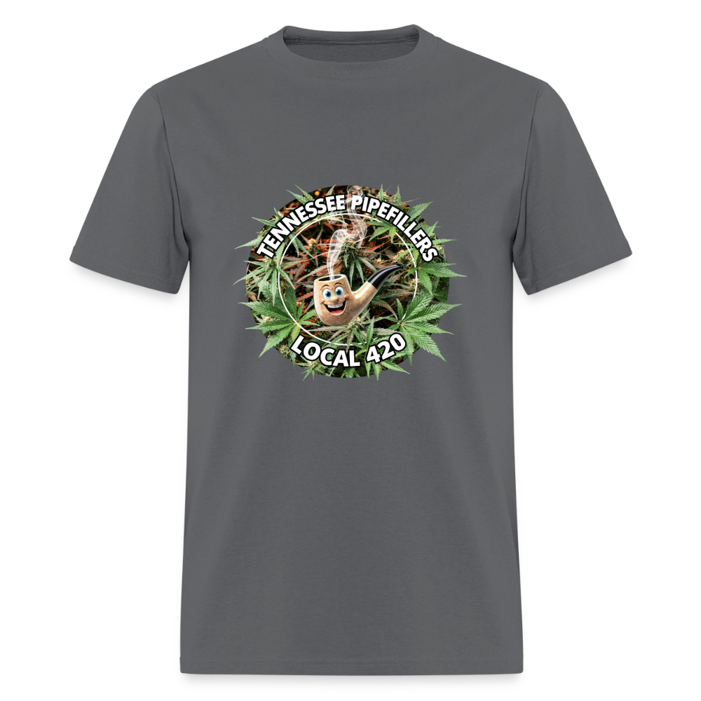 TENNESSEE PIPEFILLERS LOCAL 420 Men's T-Shirt - charcoal