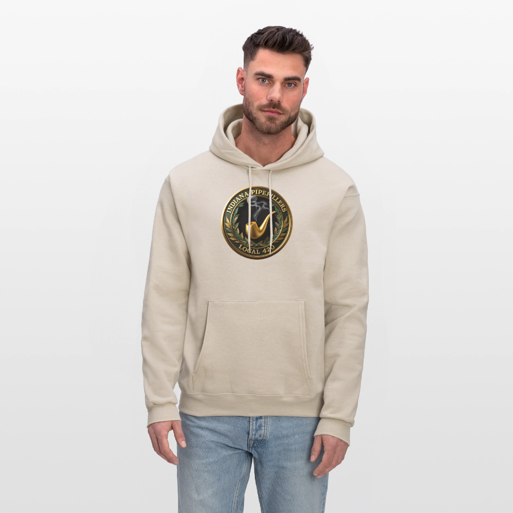 INDIANA PIPEFILLERS LOCAL 420 F/B DESIGN Men's Hoodie - Sand