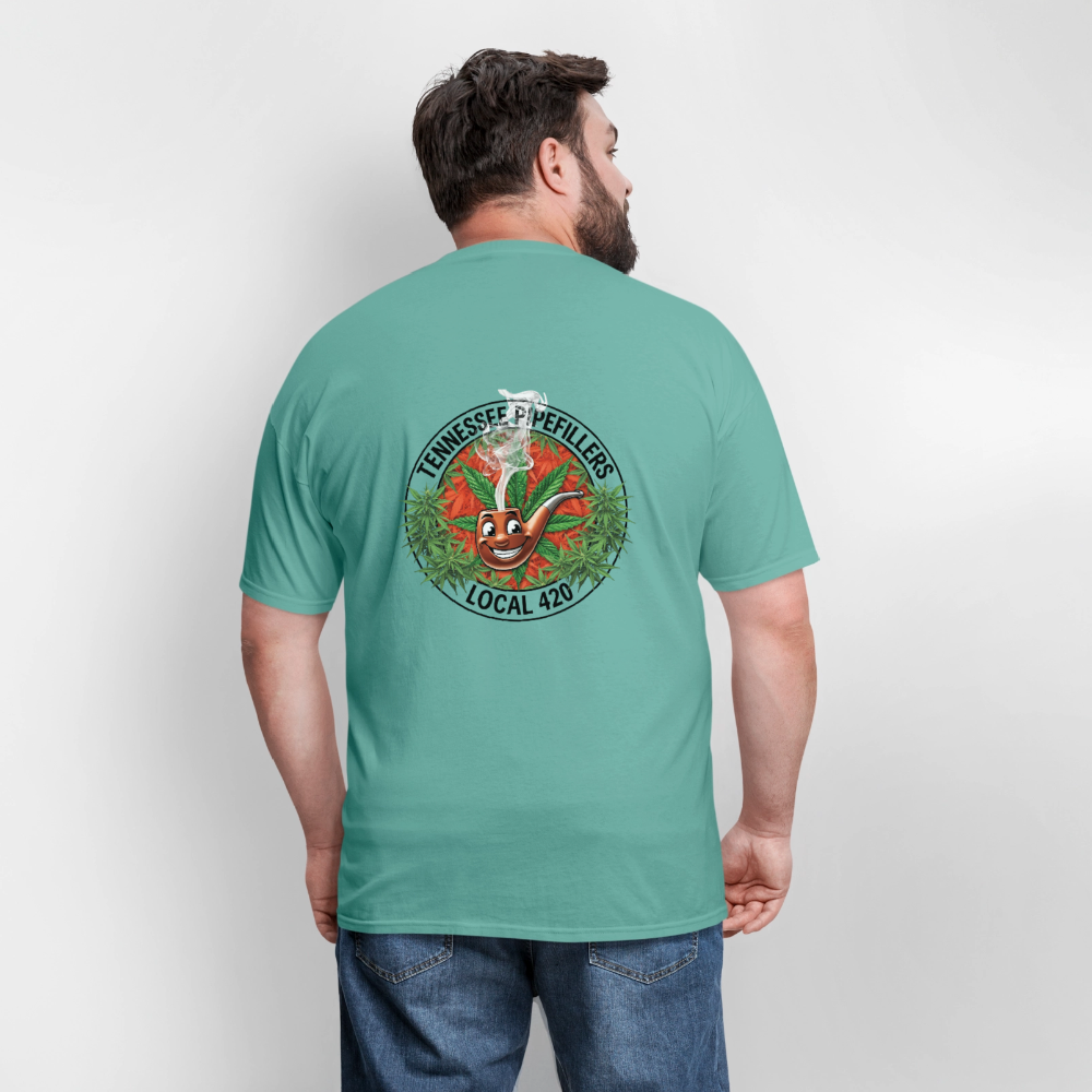TENNESSEE PIPEFILLERS LOCAL 420 Men's T-Shirt - aquatic