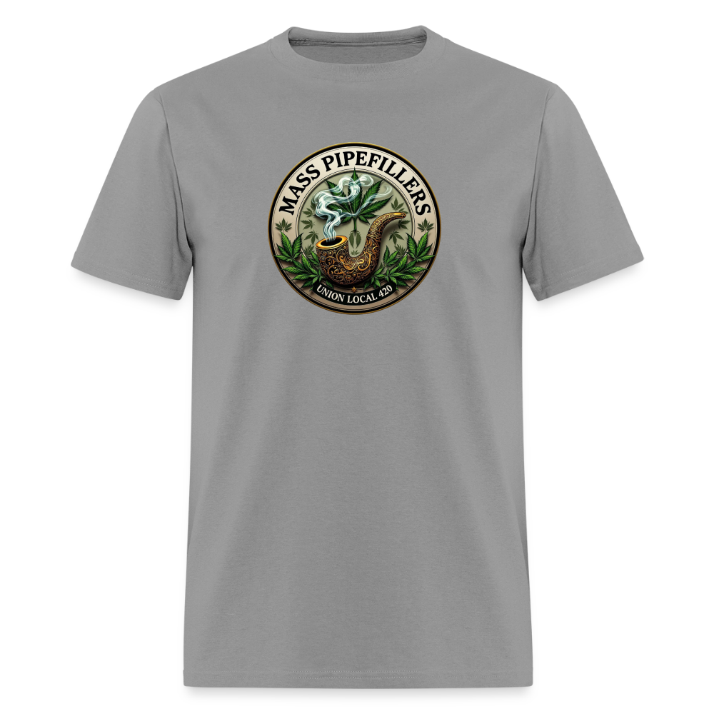 MASS PIPEFILLERS LOCAL 420 2 EMBLEM Men's T-Shirt - rock