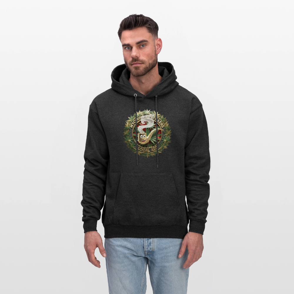 WYOMING PIPEFILLERS LOCAL 420 F/B DESIGN Men's Hoodie - charcoal grey