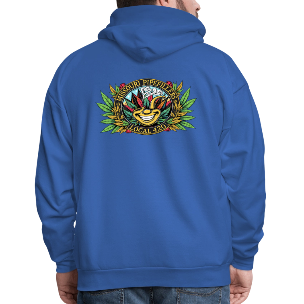 MISSOURI PIPEFILLERS LOCAL 420  F/B DESIGNS Men's Hoodie - royal blue