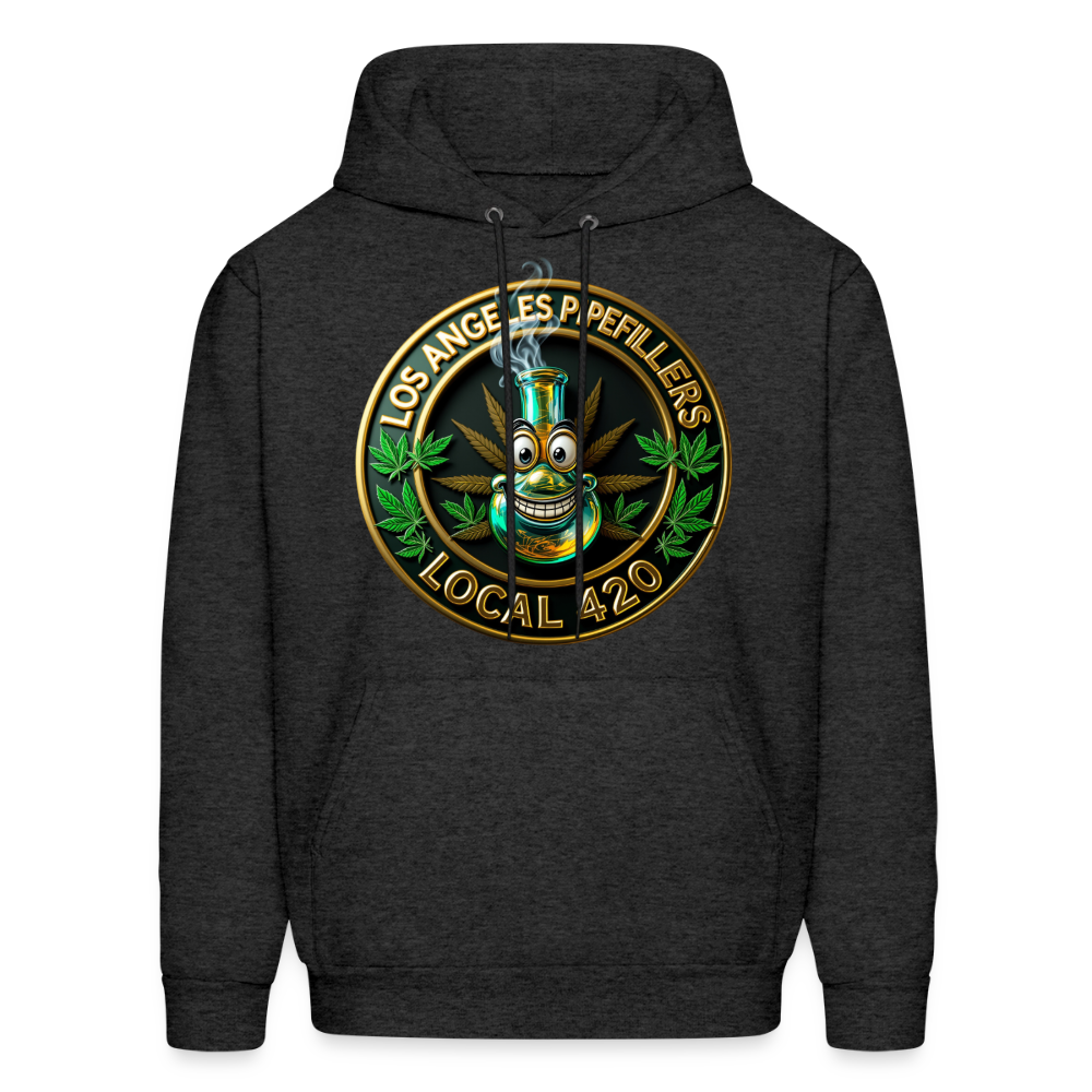 LOS ANGLES PIPEFILLERS LOCAL 420 Men's Hoodie - charcoal grey