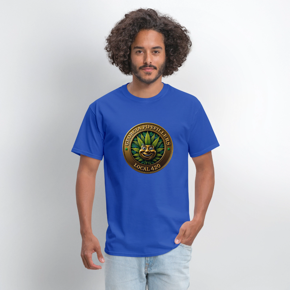 GEORGIA PIPEFILLERS LOCAL 420 Men's T-Shirt - royal blue
