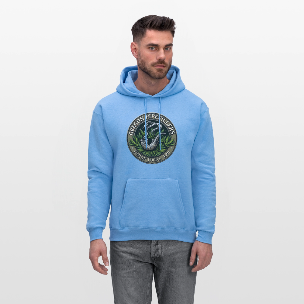 OREGON PIPEFILLERS LOCAL 420 Men's Hoodie - carolina blue