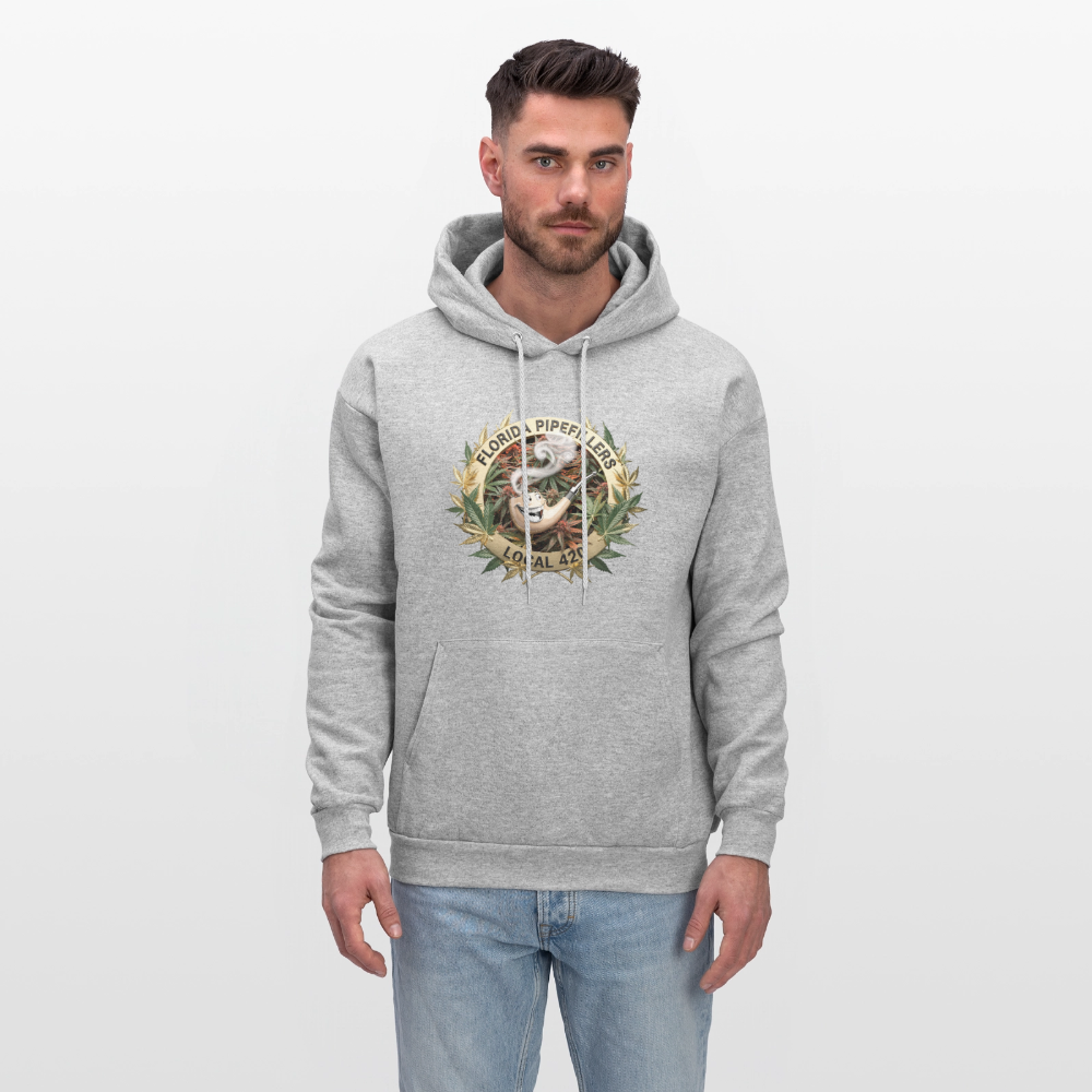 FLORIDA PIPEFILLERS LOCAL 420 F/B DESIGN Men's Hoodie - heather gray