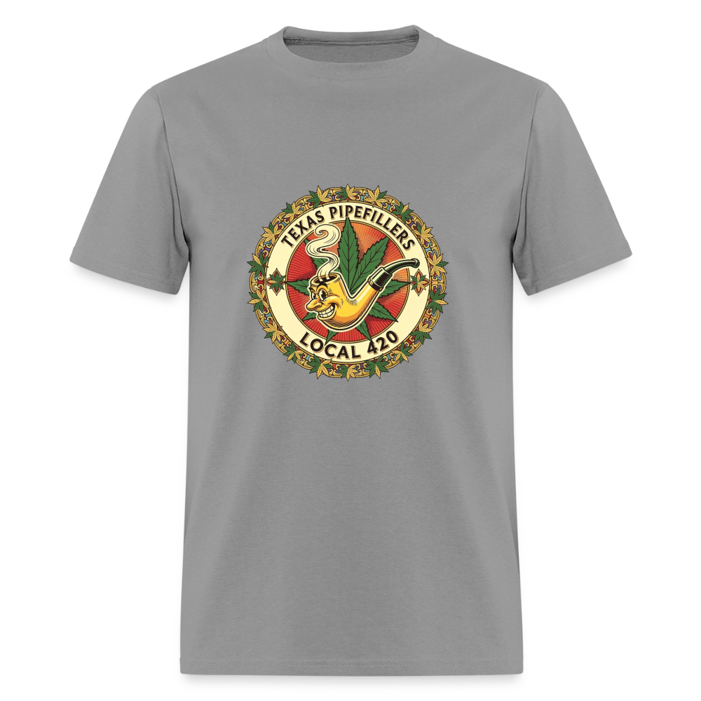 TEXAS PIPEFILLERS LOCAL 420  Men's T-Shirt - rock