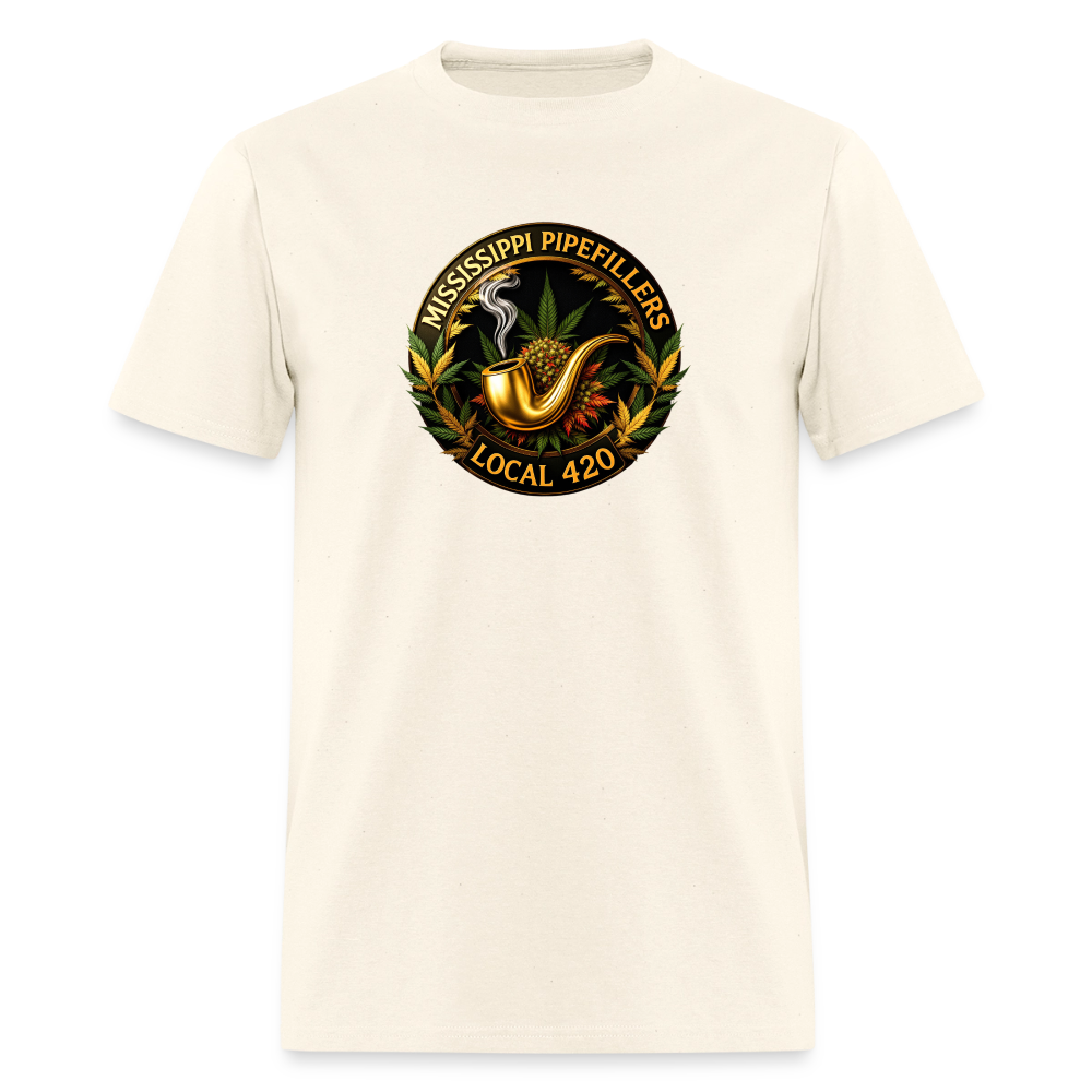 MISSISSIPPI PIPEFILLERS LOCAL 420 Men's T-Shirt - sweet cream heather