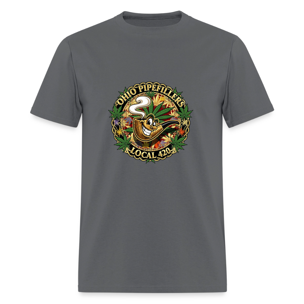 OHIO PIPEFILLERS LOCAL 420 Men's T-Shirt - charcoal