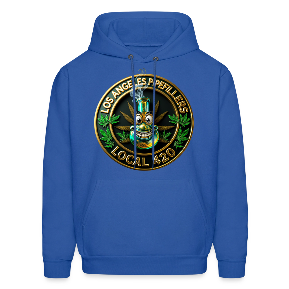 LOS ANGLES PIPEFILLERS LOCAL 420 Men's Hoodie - royal blue