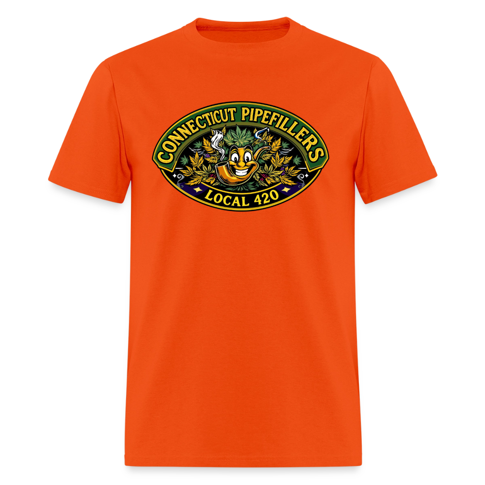 CONNECTICUT PIPEFILLERD LOCAL 420Men's T-Shirt - orange
