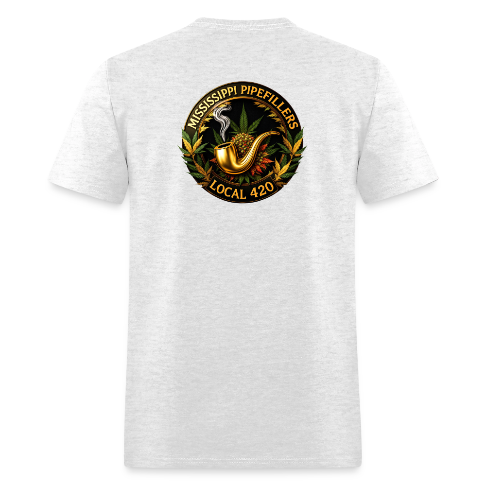 MISSISSIPPI PIPEFILLERS LOCAL 420 Men's T-Shirt - light heather gray