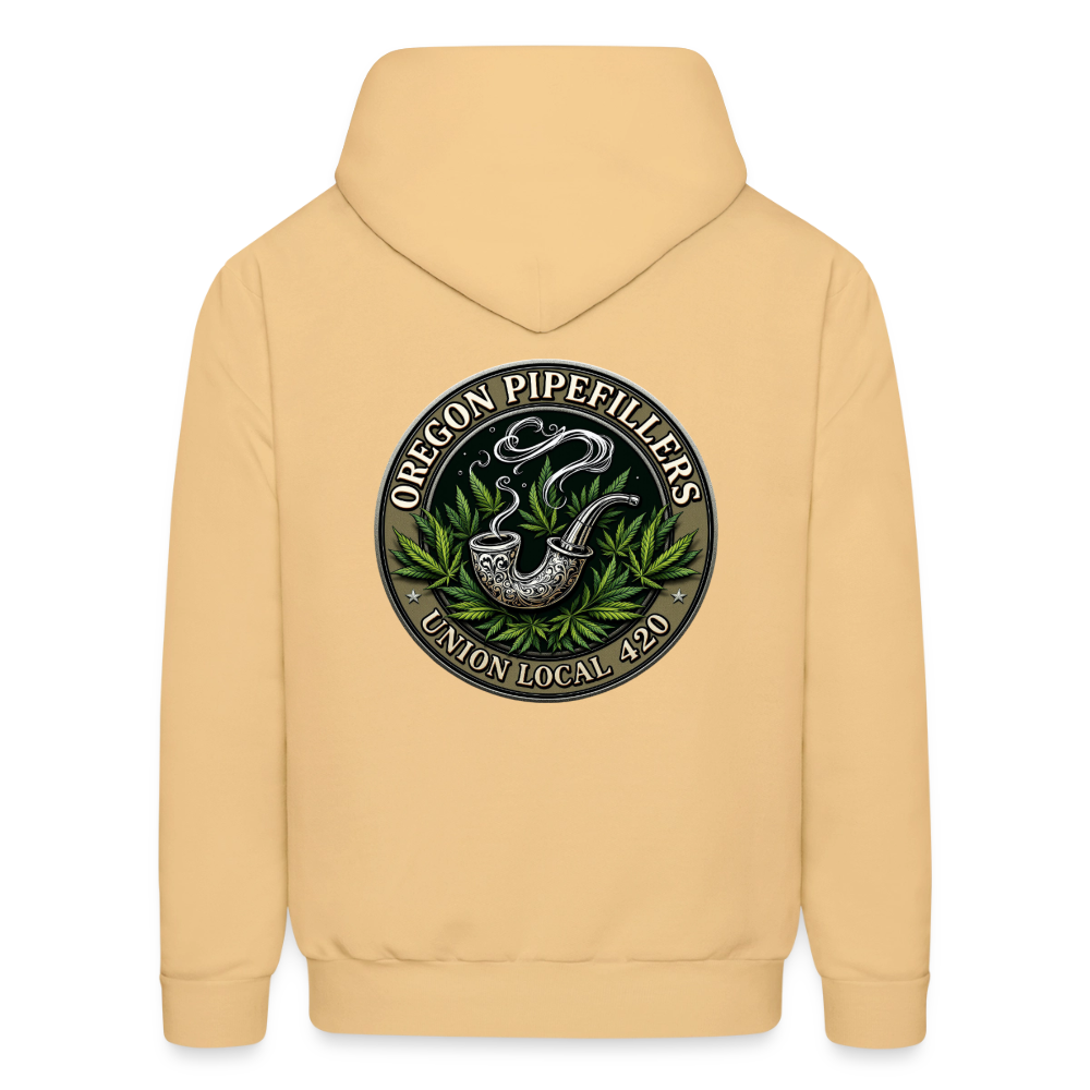 OREGON PIPEFILLERS UNION LOCAL 420 Men's Hoodie - light gold 