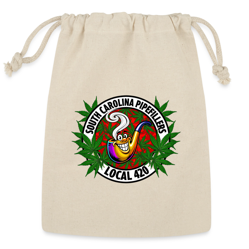SOUTH CAROLINA PIPEFILLERS LOCAL 420 Reusable Gift Bag - Natural
