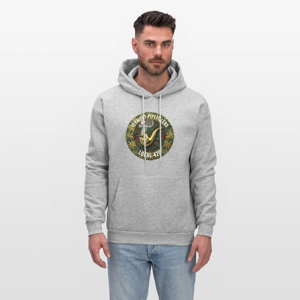VERMONT PIPEFILLERS LOCAL 420  F/B DESIGN Men's  Hoodie - heather gray