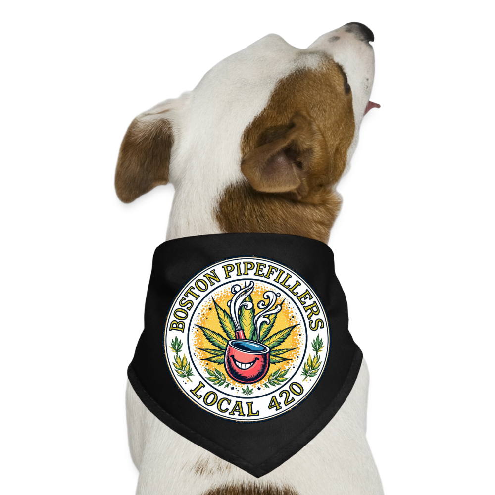 BOSTON PIPEFILLERS LOCAL 420 Dog Bandana - black