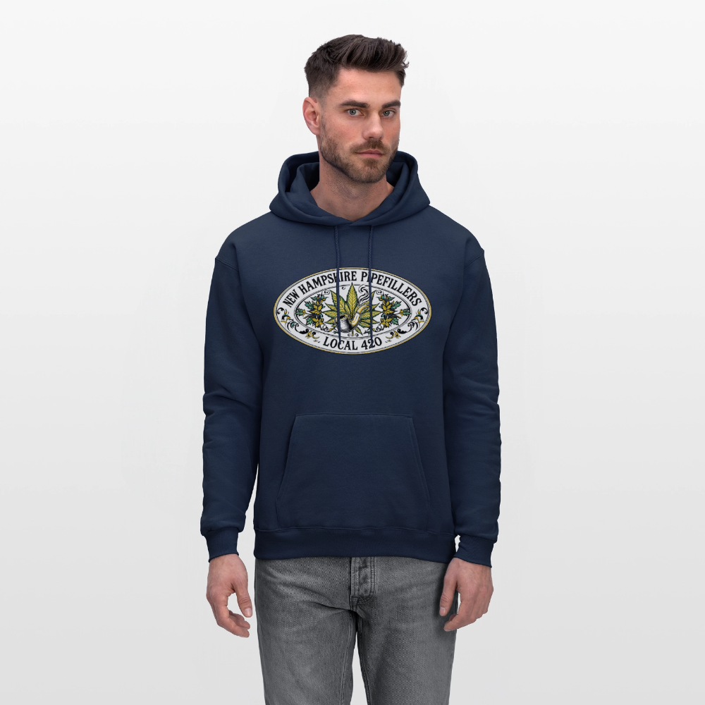 NEW HAMPSHIRE PIPEFILLERS LOCAL 420 Men's Hoodie - navy