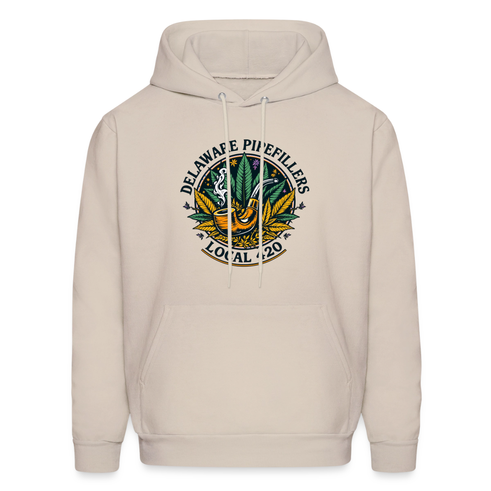 DELAWARE PIPEFILLERS LOCAL 420 Men's Hoodie - Sand