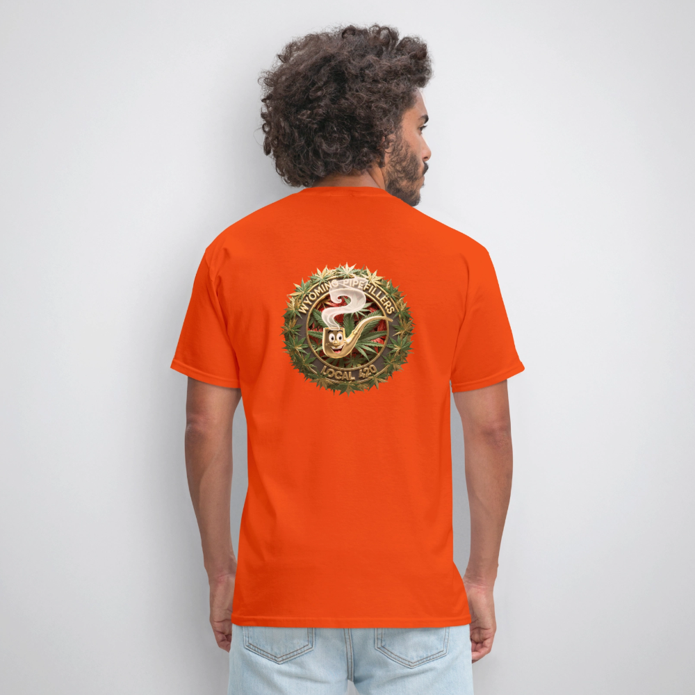 WYOMING PIPEFILLERS LOCAL 420 F/B DESIGN Men's Hoodie - orange