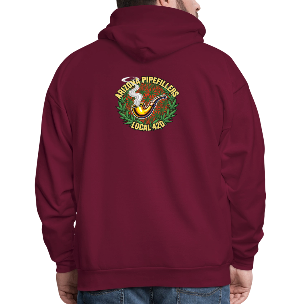 ARIZONA PIPEFILLERS LOCAL 420 F/B DESIGN Men's Hoodie - burgundy