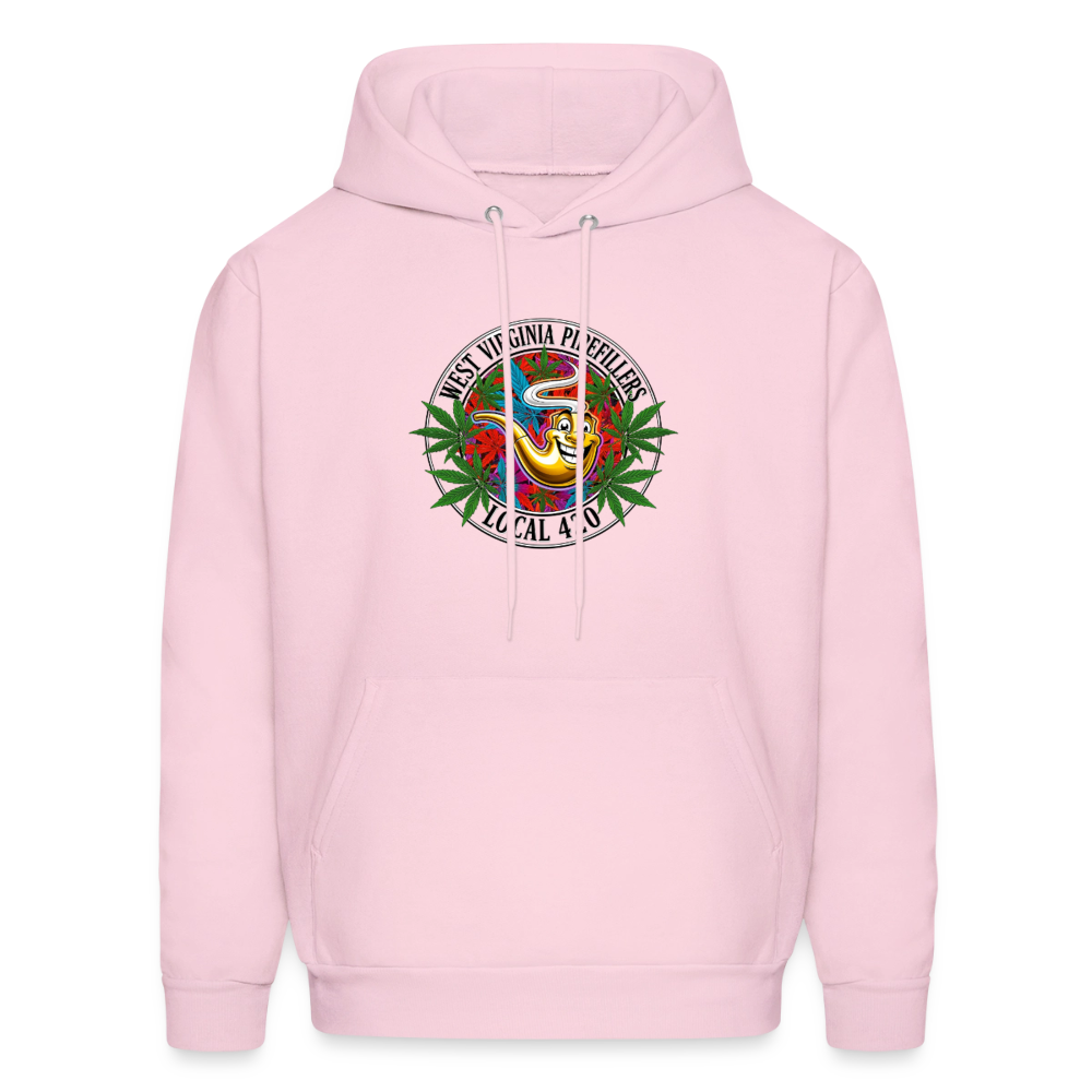 WEST VIRGINIA PIPEFILLERS LOCAL 420 F/B DESIGN  Men's  Hoodie - pale pink