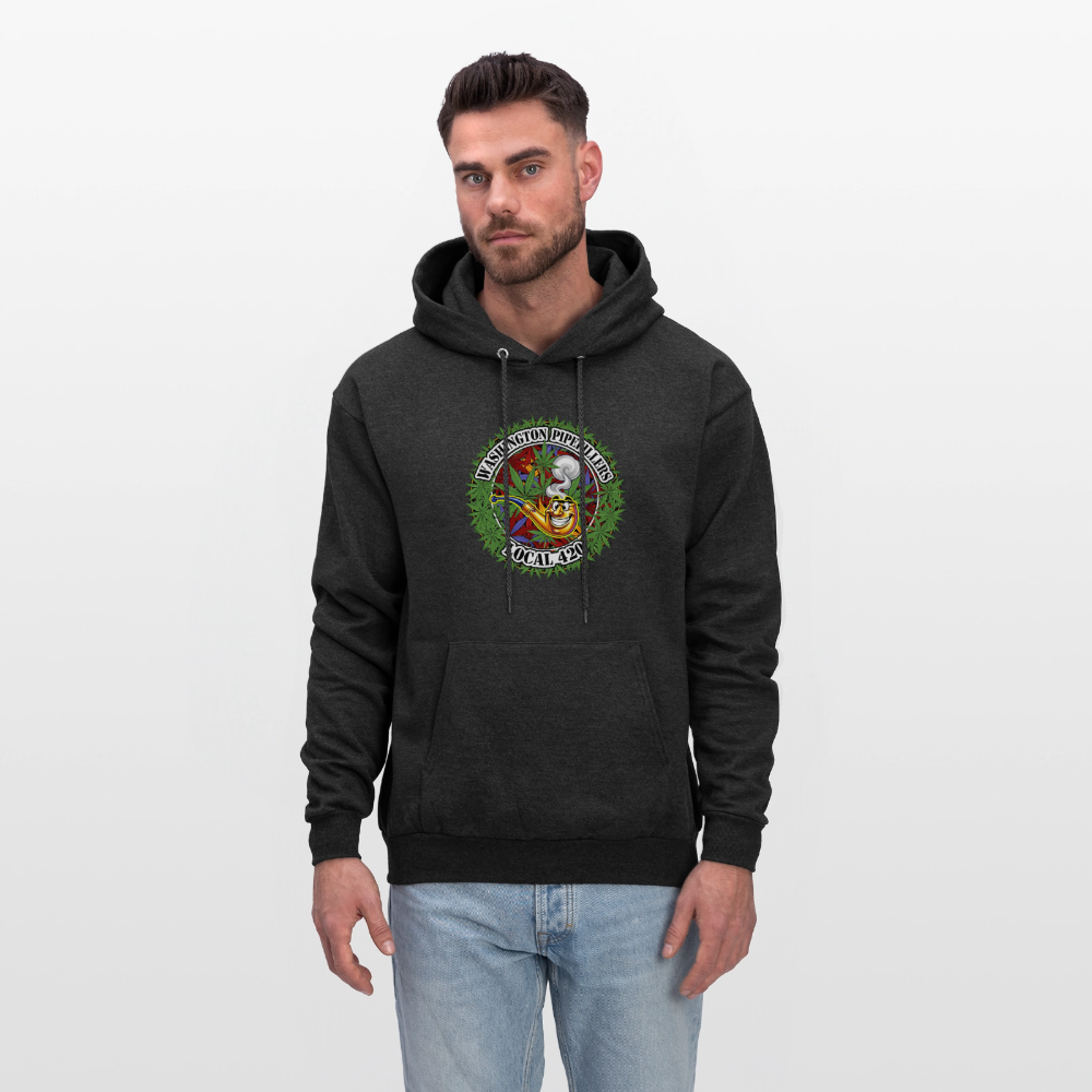 WASHINGTON PIPEFILLERS LOCAL 420 F/B DESIGN Men's Hoodie - charcoal grey
