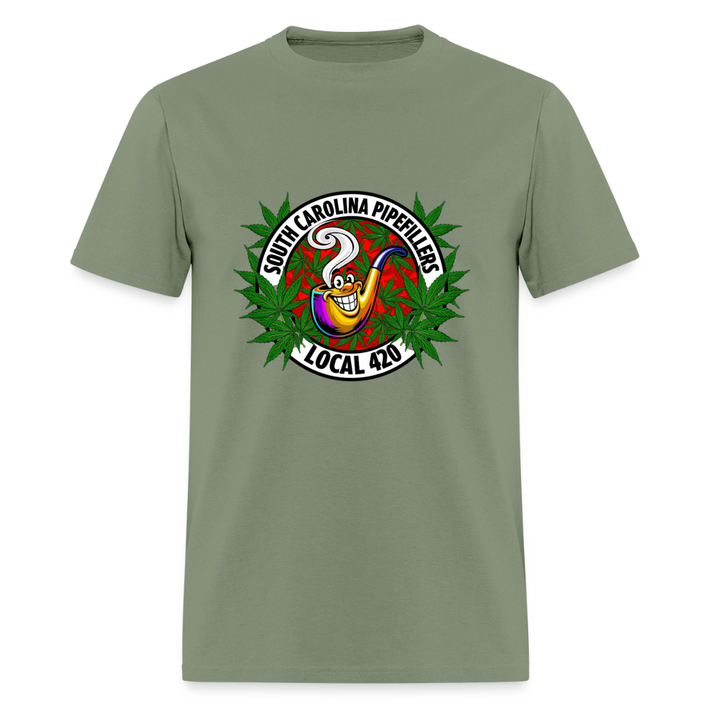 SOUTH CAROLINA PIPEFILLERS LOCAL 420 Men's T-Shirt - military green